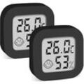 CCYKXA Digitales Innen-Hygrometer-Thermometer, hochpräzises Mini-Thermo-Hygrometer mit Komfortanzeige und ℃/℉ wählbar für Wohnzimmer, Lager, Baby,