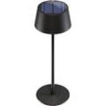 goobay Akku + Solar Tischlampe schwarz 2,0 Watt