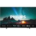 PHILIPS LED-Fernseher, F (A-G), Fernseher, grau (anthrazit), 65