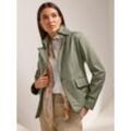 Lederblazer HEINE "Leder-Blazer", Damen, Gr. 34, grün (khaki), 100% Lammnappaleder, Langarm, Blazer