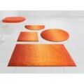 Badematte GRUND "Mistral" Gr. 5, orange, H:20mm, Kunstfaser, Badematten, meliertes Design, Ombré-Look, auch als 3 teiliges Set, Made in Europe