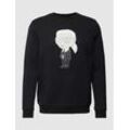 Sweatshirt mit Label-Print