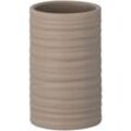 Wenko - Zahnputz Becher Bürsten Halter Zahnpasta sand Accessoires Bad mila - beige