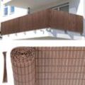 Tolletour - pvc Sichtschutzmatte UV-Schutz Sichtschutzzaun Balkon Terrasse Windschutz Sichtschutz Outdoor Balkonverkleidung Wetterfest für Balkon