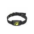 Schwarz Hunde Katzen GPS-Tracking Haustier-GPS-Tracker-Halsband Anti-Verlust-Echtzeit-Tracking-Gerät Haustier-Halsband-Locator mit Mikrofon