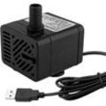 Coocheer - Mini-USB-Tauchpumpe (dc 5 v, 1–3 w, 200 l/h), verstellbare, ultra-leise kleine Wasserpumpe für Haustiere, Aquarien, Teiche,