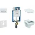 Kombifix - Installationselement für Wand-WC mit Betätigungsplatte SIGMA50, alpinweiß + wc Alpha und wc Sitz 110.302.00.5 ND8 - Geberit