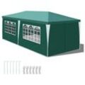 Pavillon Seitenwänden Partyzelt UV-Schutz für Outdoor Garten Camping 3x6m Grün - Vingo