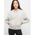 Mustang Sweatjacke Damen Baumwolle, hellgrau