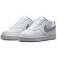 Sneaker NIKE SPORTSWEAR "Court Vision Low Next Nature", Gr. 37,5, silber (weiß, silber), Synthetik, sportlich, Schuhe, Topseller