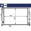 MAHLE Kühler, Motorkühlung für SKODA VW SEAT CUPRA (SVW) AUDI (FAW) 8D0121251N 4B0121251F 8D0121251D CR 423 000S