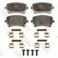 TRW Bremsbelagsatz, Scheibenbremse COTEC hinten rechts links mit Zubehör für SKODA VW SEAT AUDI 8E0698451S 4F0698451C 4E0698451B GDB1516