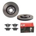 BREMBO Bremsensatz-Vorderachse COATED DISC LINE / STANDARD Bremsensatz, Scheibenbremse vorne rechts links innenbelüftet 316mm für VOLVO 2742856 307932