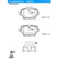 ATE Bremsbelagsatz, Scheibenbremse Ceramic hinten rechts links mit Zubehör für MINI BMW 34219808172 34216779294 34216767145 13.0470-2713.2