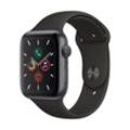 Apple Watch Series 5 (2019) GPS + Cellular 44 mm - Aluminium Space Grau - Sportarmband Schwarz