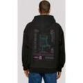 Kapuzenpullover F4NT4STIC "Arcade Attack Video Games SEVENSQUARED Gaming", Herren, Gr. L, schwarz, Obermaterial: 100% Baumwolle, casual, oversize, Pullover, Print