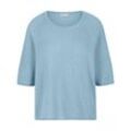 Rundhals-Pullover Raglan-Halb­arm include blau