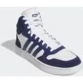 Sneaker ADIDAS SPORTSWEAR "HOOPS 3.0 MID LIFESTYLE BASKETBALL CLASSIC VINTAGE", Gr. 44, blau (cloud weiß, dunkelblau, dunkelblau), Synthetik, Leder, sportlich, Schuhe