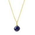 Celesta Silber Halskette Silber vergoldet Lapislazuli