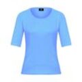 Rundhals-Shirt Modell Velvet Bogner blau