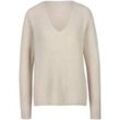 V-Pullover aus 100% Premium-Kaschmir include beige, 42