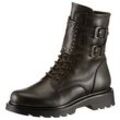 Bikerboots TAMARIS, Damen, Gr. 36, braun (braun used), Lederimitat, used, modisch, Schuhe, Blockabsatz, Schnürboots, Schnürstiefelette mit Innenreißverschluss