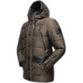 Winterjacke STONE HARBOUR "Mitjaa", Herren, Gr. XXL (56), grau (anthrazit), Oberstoff:100% Polyester, Futter: 100% Nylon, Wattierung: 100% Polyester, Ärmelfutter: 100% Polyester, modisch, gerade Po-bedeckend, hoch geschlossener Ausschnitt, Langarm verstellbar Rippstrickbündchen mit Reißverschluss,verstellbar, Jacken, Warm gefütterter Herren Wintermantel mit doppelter Kapuze