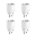 TP-LINK WLAN-Steckdose "Tapo P115 Mini Smart Wi-Fi Plug mit Energy Monitoring (4-Pack)", weiß, B:11cm H:9cm T:12,5cm Ø:4,9cm, Steckdosenschalter