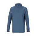 Funktionsshirt ENDURANCE "Kredly", Herren, Gr. 128, blau (blau, grau), 85% Polyester, 15% Elasthan, unifarben, casual, normal, ohne Ausschnitt, Langarm, Shirts, mit reflektierenden Elementen