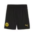 Trainingsshorts PUMA "BVB SHORTS REPLICA", Herren, Gr. L, N-Gr, puma schwarz, faster gelb, Web, Obermaterial: 100% Polyester, colorblocking, sportlich, regular fit kniefrei, Hosen, BVB Shorts 2024/2025