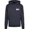 Kapuzensweatshirt MERCHCODE "Merchcode Herren NITM-Sport x Basic Hoody", Herren, Gr. L, blau (navy), 50% Baumwolle, 50% Polyester, bedruckt, Langarm, Sweatshirts