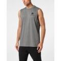 T-Shirt PLEIN SPORT "Tanktop Tanktop", Herren, Gr. 4XL, 02, schwarz, Obermaterial: 47% Polyamid, 40% Polyester, 13% Elasthan, Shirts