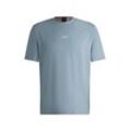 T-Shirt BOSS ORANGE "TChup", Herren, Gr. M, light, pastel blau459, Single Jersey, Obermaterial: 96% Baumwolle, 4% Elasthan, casual, relaxed fit hüftlang, Rundhals, Kurzarm eng normaler Saum, Shirts, mit Rundhalsausschnitt