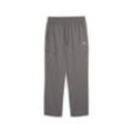 Sporthose PUMA "WARDROBE ESS Relaxed Cargohose Herren", Herren, Gr. L, Normalgrößen, grau (cast iron gray), Obermaterial: 100% Nylon; Seitentascheu00a0u2013 Oben: 100% Polyester; Seitentascheu00a0u2013 Unten: 100% Nylon; Rücktaschenbeutel: 100% Polyester, unifarben, relaxed fit, Hosen