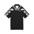 Trainingsshirt PUMA "FUTURE.PUMA.ARCHIVE Relaxed Fußballtrikot Erwachsene", Herren, Gr. L, schwarz, Obermaterial: 100% Polyester; Rippe: 97% Polyester, 3% Elasthan, mehrfarbig, relaxed fit, Kurzarm, Shirts