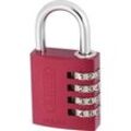 ABUS ABVS48813 Vorhängeschloss 41.5 mm Rot Zahlenschloss