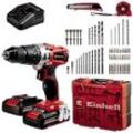 Einhell Power X-Change TE-CD 18/2 Li-i +64 (2x2,0 Ah) 2-Gang-Akku-Schlagbohrschrauber inkl. 2. Akku