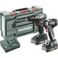 Metabo BS+SSD200LTBL 685193000 Akku-Bohrschrauber, Akku-Schlagschrauber 18 V 2 Ah Li-Ion inkl. Akku, inkl. Ladegerät