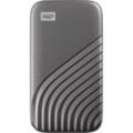 WD My Passport 1 TB Externe SSD-Festplatte 6.35 cm (2.5 Zoll) USB-C® Grau WDBAGF0010BGY-WESN