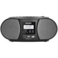 TechniSat DIGITRADIO 1990 CD-Radio DAB+, UKW AUX, Bluetooth®, CD, USB Akku-Ladefunktion, Weckfunktion Schwarz