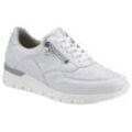 Sneaker WALDLÄUFER "K-RAMONA-Soft", Damen, Gr. 3,5 (36), silber (weiß, silberfarben), Nappaleder, Textil, Nubukleder, sportlich, Schuhe, in Weite K, mit Orthotritt, Freizeitschuh, Halbschuh, Schnürschuh