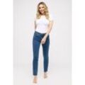 Straight-Jeans ANGELS "CICI", Damen, Gr. 36, Länge 30, blau (mid blau), Denim/Jeans, Obermaterial: 92% Baumwolle, 6% Polyester, 2% Elasthan, casual, straight fit, Jeans