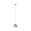 BRILLIANT Lampe Relax Pendelleuchte 20cm bronze/chrom 1x A60, E27, 60W, g.f. Normallampen n. ent. In der Höhe einstellbar / Kabel kürzbar Für LED-Leuchtmittel geeignet