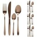 Besteck Set BRIT - Edelstahl - 16-teilig - je 4x Messer, Gabel, L√∂ffel, Teel√∂ffel - ros√©gold