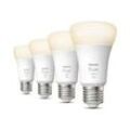 Philips Hue White E27 Viererpack 800lm - Weiß