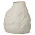 ferm LIVING - Vulca Vase, large, off-white stone