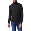 Rollkragenpullover PIERRE CARDIN "Strick Rolli", Herren, Gr. XL, blau (navy blazer), Strick, Obermaterial: 50% Baumwolle, 25% Wolle, 25% Polyamid, casual, Langarm, Pullover