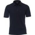 Poloshirt CASAMODA "CASAMODA Polo-Shirt uni", Herren, Gr. 4XL, blau (dunkelblau), 55% Baumwolle, 45% Polyester, Shirts