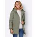 Steppjacke CASUAL LOOKS, Damen, Gr. 36, grün (khaki), 100% Polyester, Wattierung:100% Polyester, unifarben, Langarm, Jacken