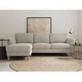 Ecksofa HOME AFFAIRE "MARSEILLE (242/152cm),L-Form, Rec. rechts/links", grau (light grau), B:242cm H:88cm T:152cm, 85% Polypropylene, 15% Polyester, Sofas, Massivholzbeine aus Eiche, in verschieden Bezügen und Farbvarianten